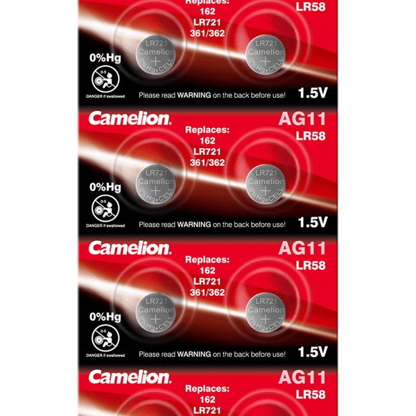 Алкални батерии AG11 Camelion - LR721 - 362 - 162