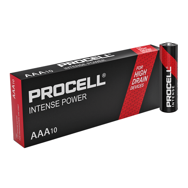 Алкални батерии ААА Duracell Procell Intense MN2400 AAA - 10 броя