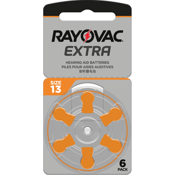 6 Батерии за слухов апарат 13 Extra Advance - Rayovac