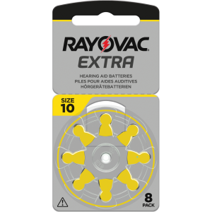 8 Батерии за слухов апарат 10 Extra Advance - Rayovac