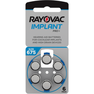 Батерии за слухов апарат 675 Impalnt Pro+ Rayovac