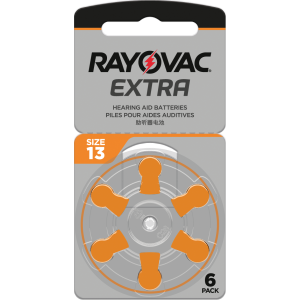 6 Батерии за слухов апарат 13 Extra Advance - Rayovac