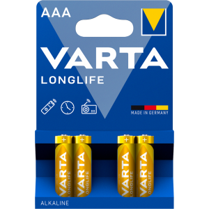 Алкални батерии ААА Varta Longlife AAA - 4 броя