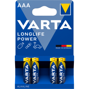 Алкални батерии ААА Varta Longlife Power AAA 1.5V