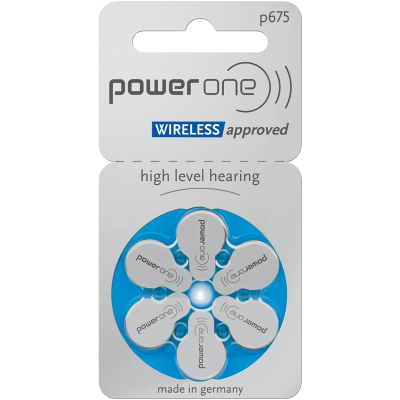 Батерии за слухов апарат 675 PowerOne P675 PR44