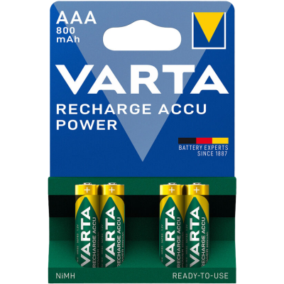 Акумулаторни батерии ААA Varta Power AAA - 800 mAh - 1.2V