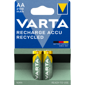 Акумулаторни батерии АА Varta Recycled AA 2100 mAh - 1.2V