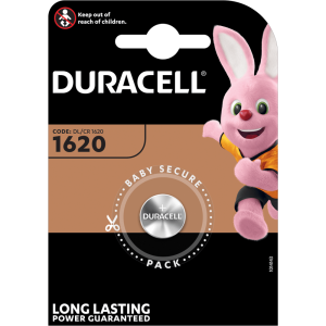 Литиева батерия CR1620 Duracell DL1620 - 3V