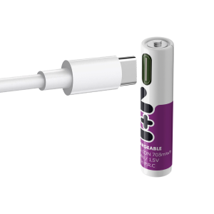 4 Акумулаторни батерии ААА Uniross Li-Ion 1.5V 500 mAh - USB - Type C