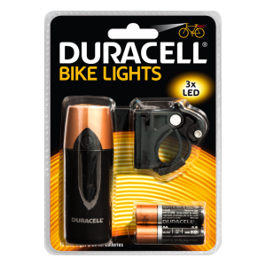 Фенер за колело Duracell LED Bike Light с 2 батерии АА