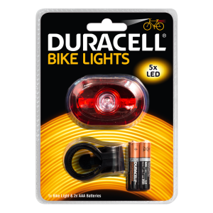 Заден стоп за колело Duracell Bike Light B03 с 2 батерии ААА