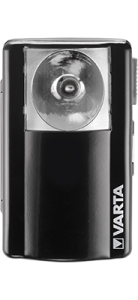 Класически метален фенер Varta Palm Light с батерия 3R12