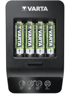 Smart зарядно за акумулаторни батерии VARTA с LCD дисплей и 4 батерии AA 2100 mAh