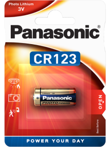 Литиева батерия CR123 Panasonic CR123A - 3V