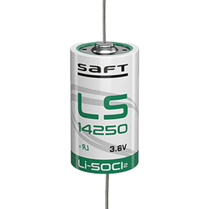 Батерия 14250 Saft LS14250-CNA 3.6V 1/2AA - 1200 mAh с аксиален извод