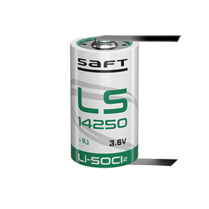 Батерия Saft LS14250-CNR 3.6V 1/2AA - 1200 mAh с пластини еднопосочни